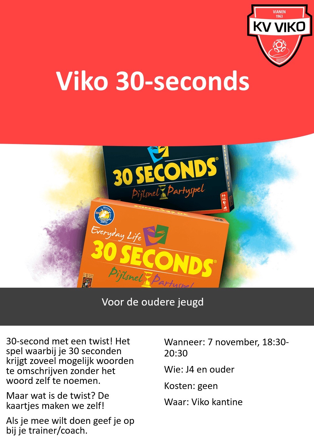 7 november: 30 seconds avond