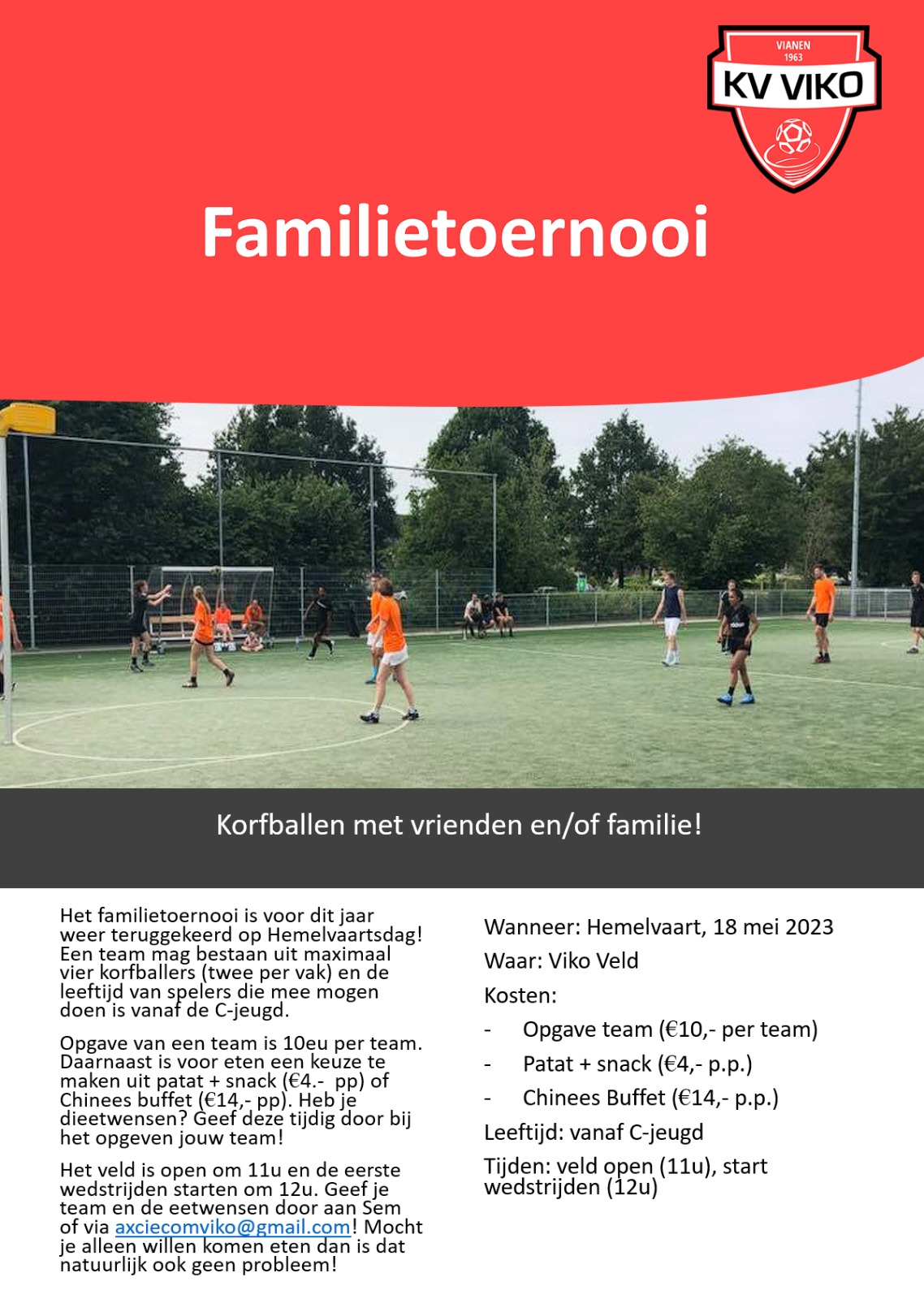 Hemelvaartsdag 18 mei: Familietoernooi