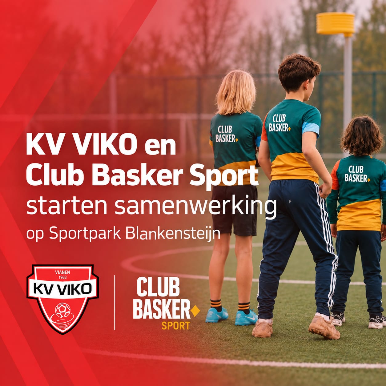 KV VIKO en Club Basker Sport starten samenwerking op Sportpark Blankensteijn